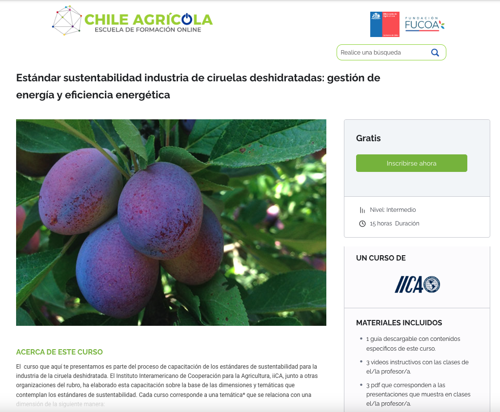 Curso: gestión de energía y eficiencia energética