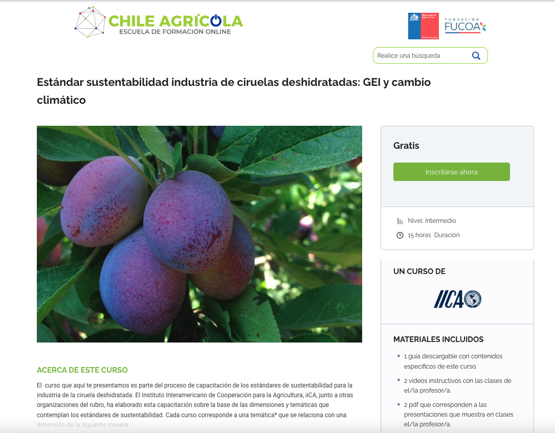 Curso: GEI y cambio climático
