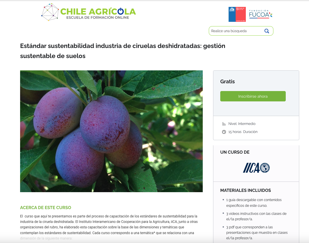 Curso: gestión sustentable de suelos