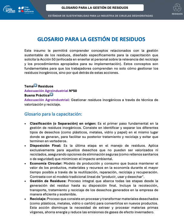 Waste Management Glossary
